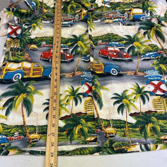 Royal Creations Hawaiian Vintage Cars Men's Button down SS XXL - Picture 10 of 11